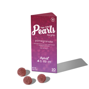 package of Pearls by Grön, pomegranate Hybrid option.